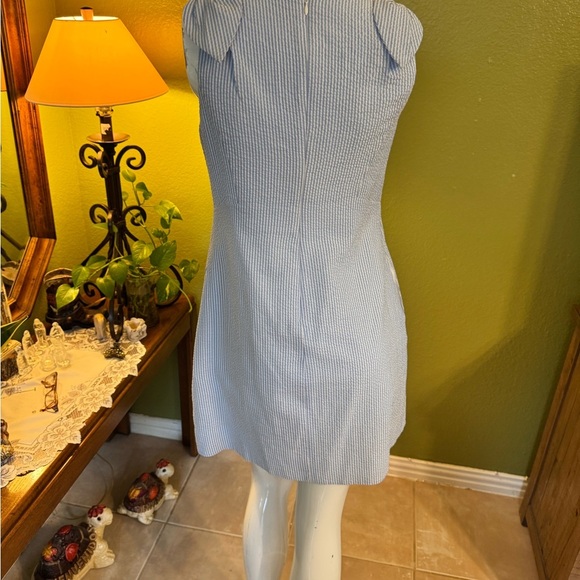 1901 Light Blue and White dress - Picture 10 of 13